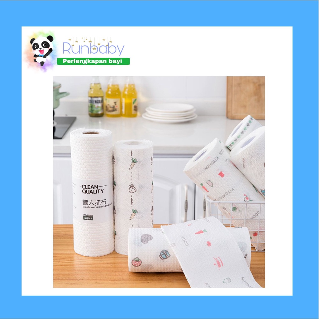 RUN628 KERTAS TISSUE ROLL PENYERAP MINYAK TISU GULUNG DAPUR MURAH