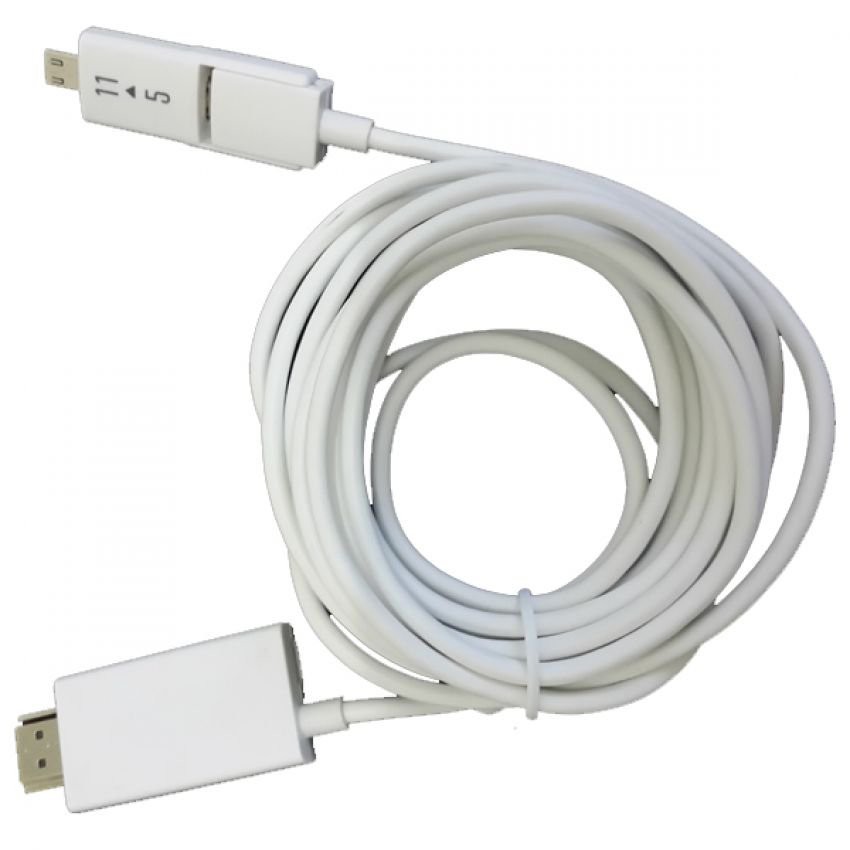 Kabel MHL untuk menghubungkan smartphone ke tv/projector