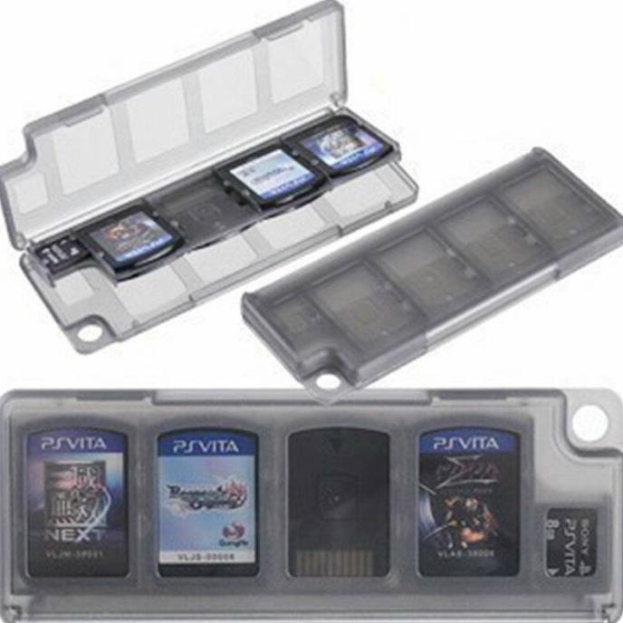 Album case kotak cartridge game playstation ps vita black / white