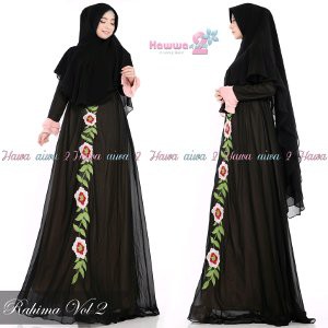 Dijual Gamis Syari Polos Ceruty Babydoll Rahima 2 Original by Hawwa Aiwa Murah