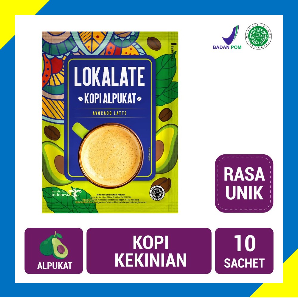 

Kopi Localate Alpukat 10 Sacet