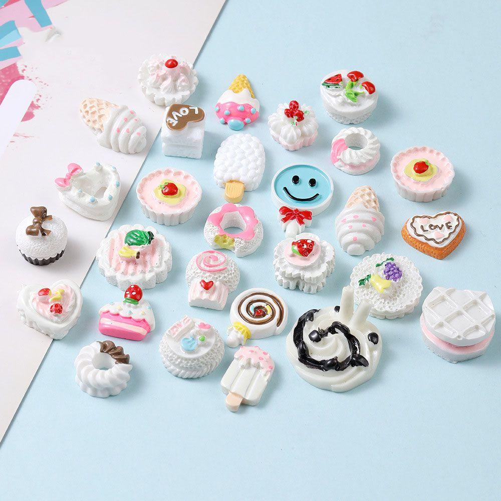 【 ELEGANT 】 Candy Nail Art Perhiasan Resin Gummy Indah DIY Aksesoris Kuku