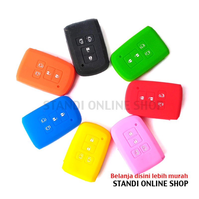 Silicone Remote Cover Kondom Kunci Keyshirt Toyota All New Sienta