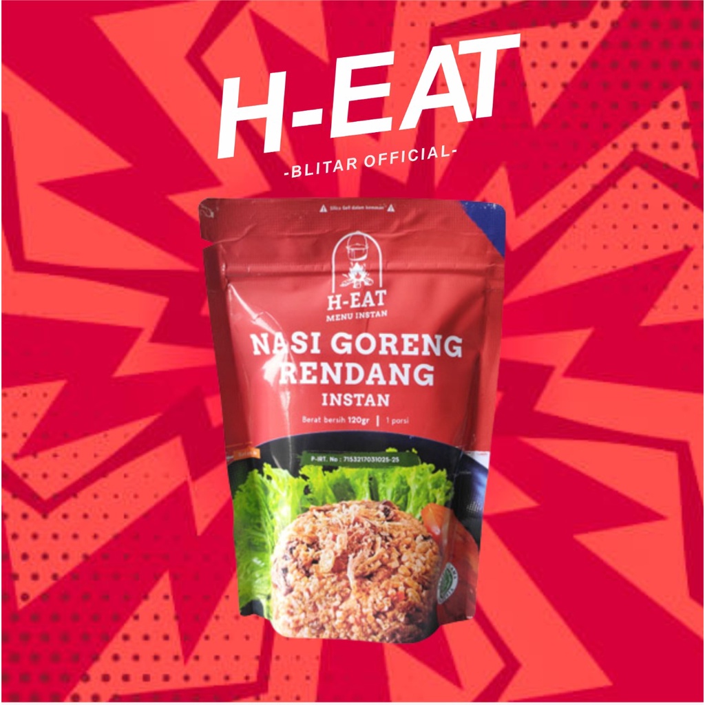 

H eat Makanan Instan Siap Saji Nasi goreng rendang