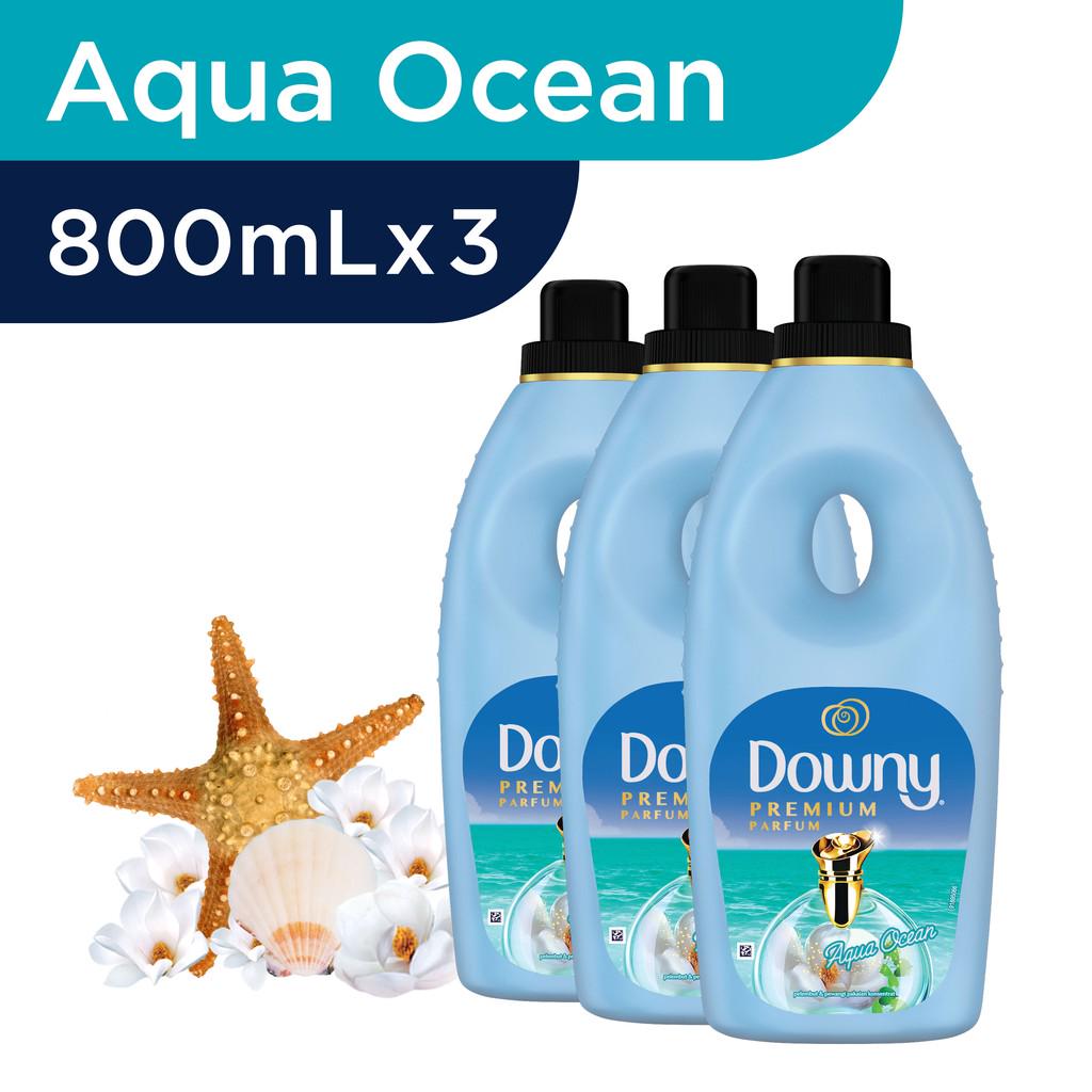 Downy Pelembut Pakaian Botol Aqua Ocean 3 x 800 ml