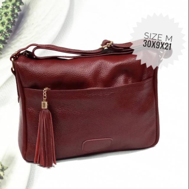 |Size M| TAS KULIT WANITA GARUT