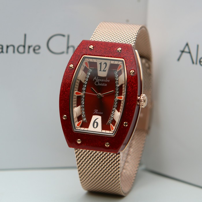 ORIGINAL Jam Tangan Wanita Alexandre Christie AC 2856 / AC2856 / 2856 Garansi Resmi 1 Tahun.