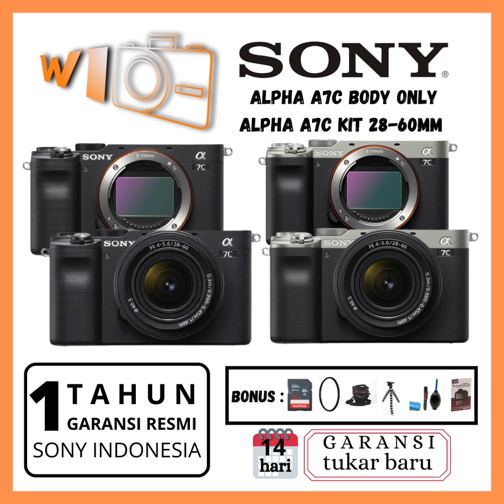 KAMERA SONY Alpha A7C Sony A7C Sony A 7C Sony A7 C GARANSI RESMI