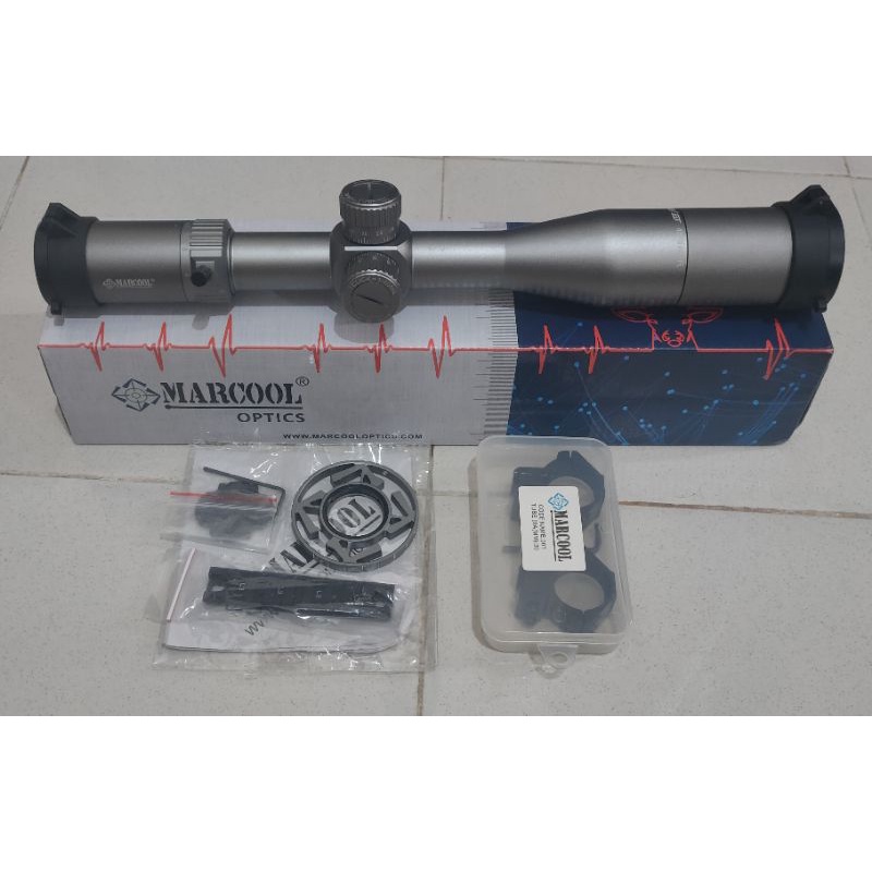 MARCOOL ASSAILANT 4.5-18X44 SFL SILVER / TELESKOP / SCOPE SENAPAN barsel