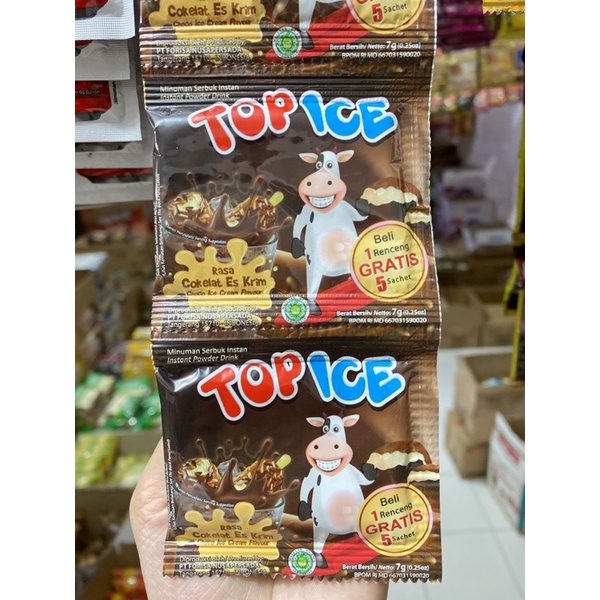 

BARU!! Top ice rasa cokelat es krim/ minuman serbuk renceng isi 10 sachet