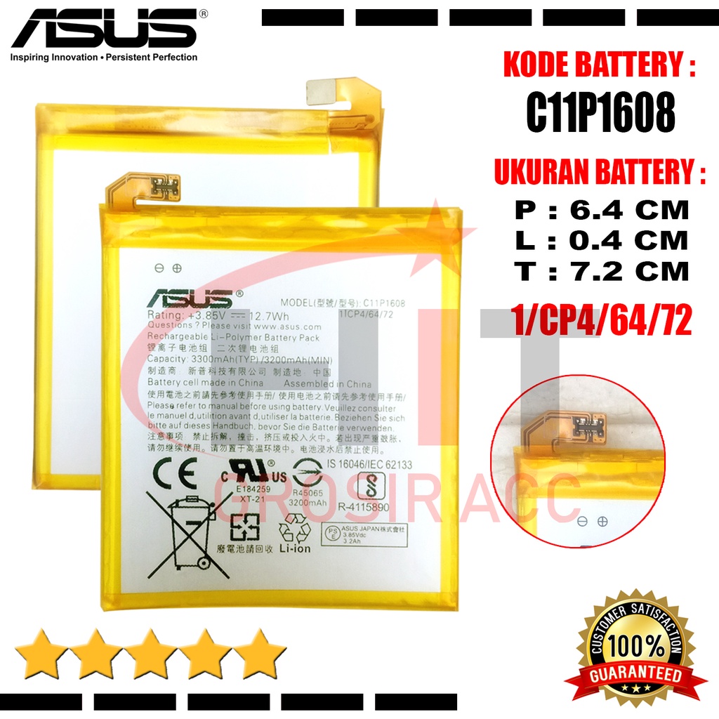 Baterai Battery ASUS ZENFONE AR / C11P1608