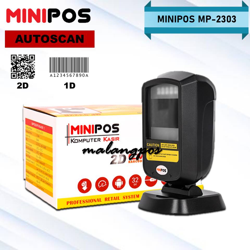 SCANNER BARCODE 2D MINIPOS MP2303/MP-2303 SCAN QR FAKTUR PAJAK GARANSI