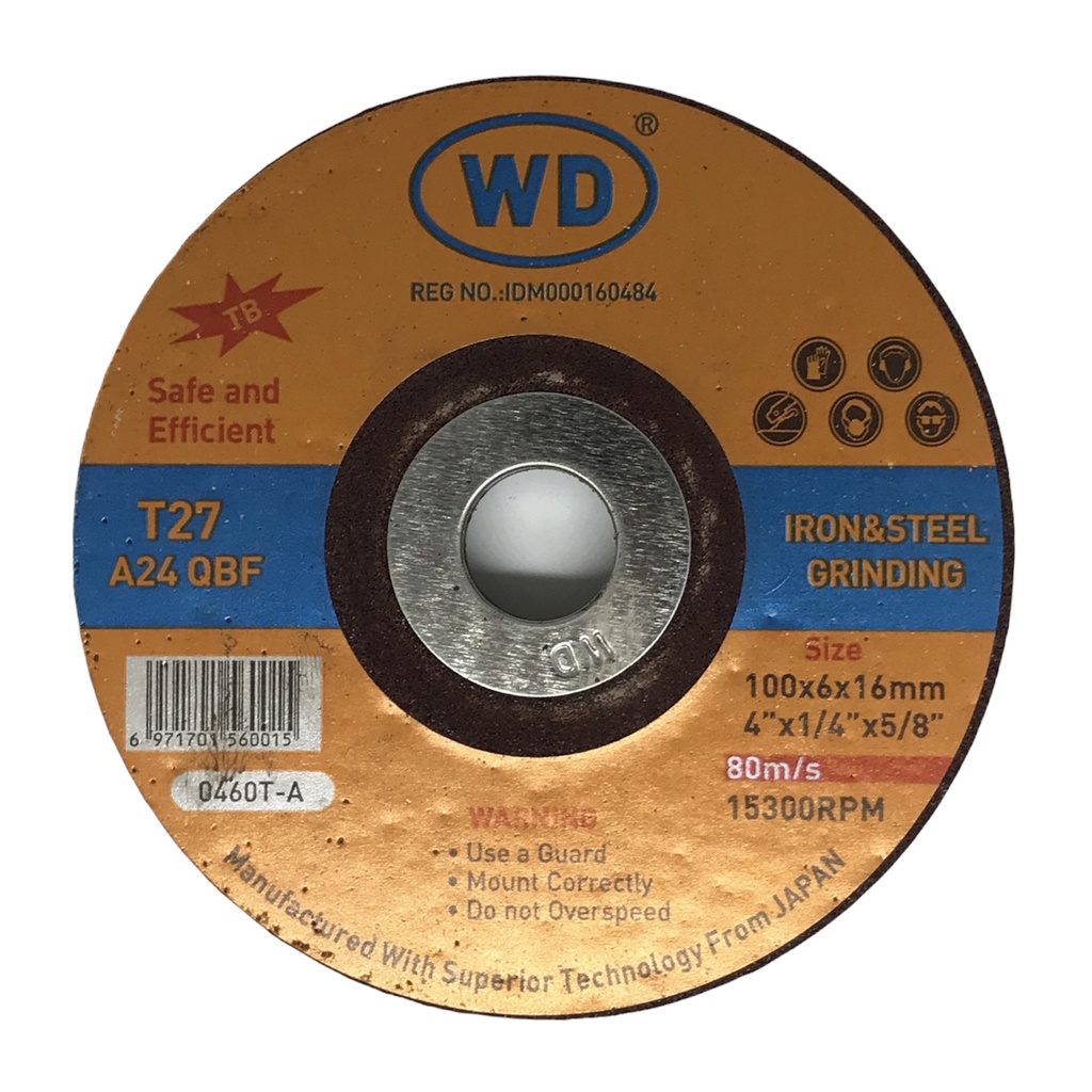 Batu Gerinda Poles WD 4 inch Original - Mata Gurinda Tebal