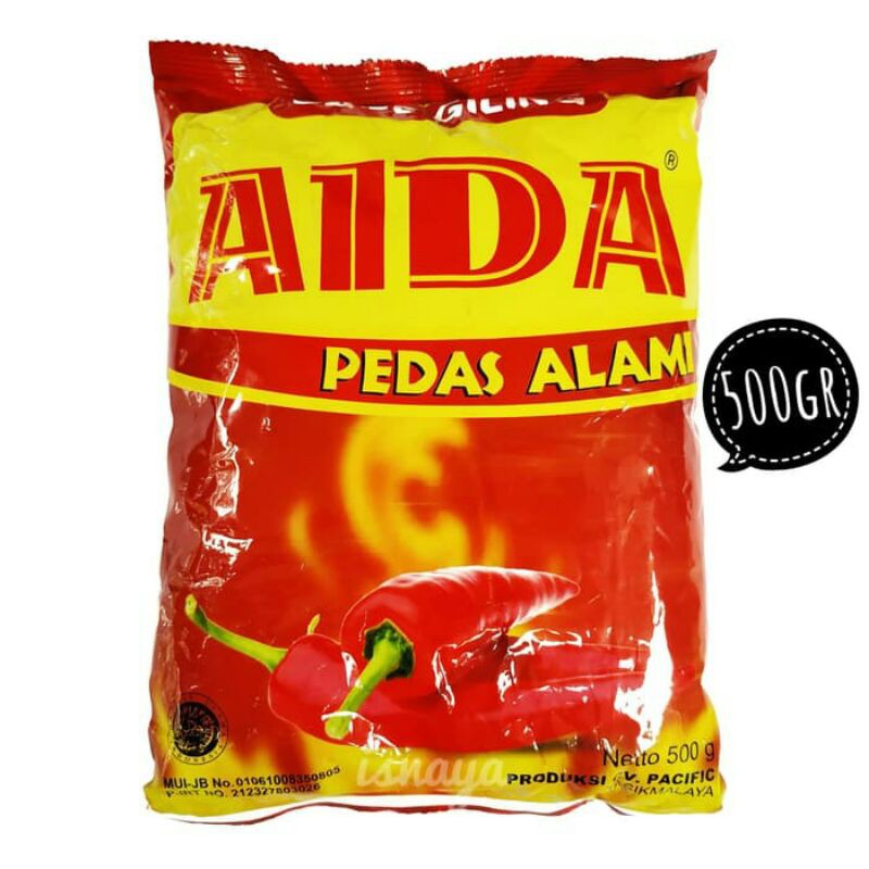 

Cabe Bubuk Pedas AIDA Kemasan 500 gr