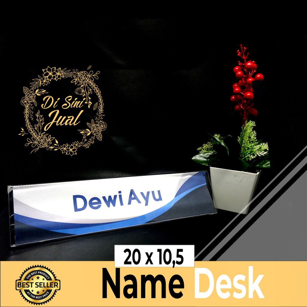 

Papan nama akrilik name desk akrilik holder akrilik