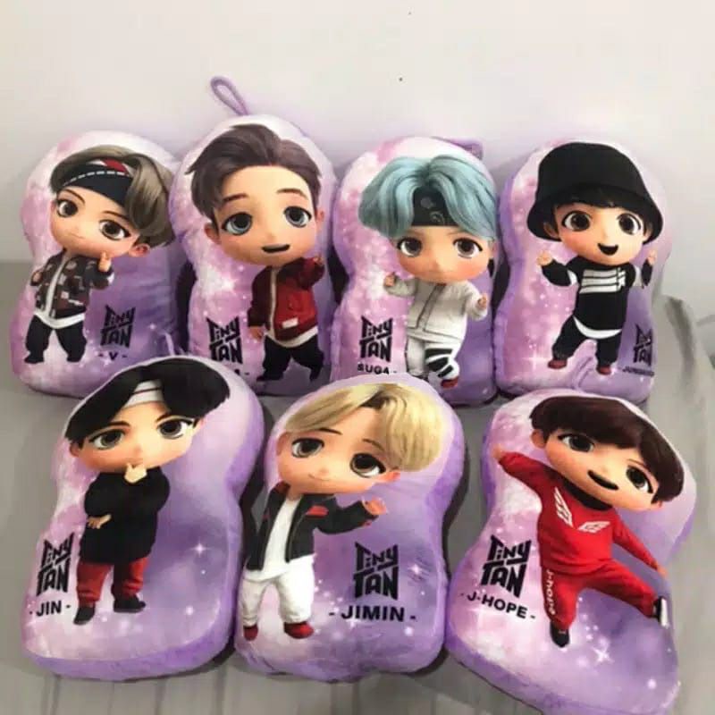 Bantal Boneka BTS TINY TAN BT21 Unofficial