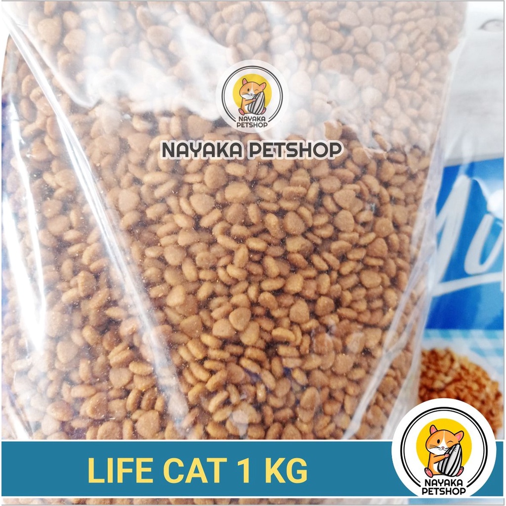 Life Cat 1 Kg Pakan Premium Dry Food Makanan Kucing Kering Adult