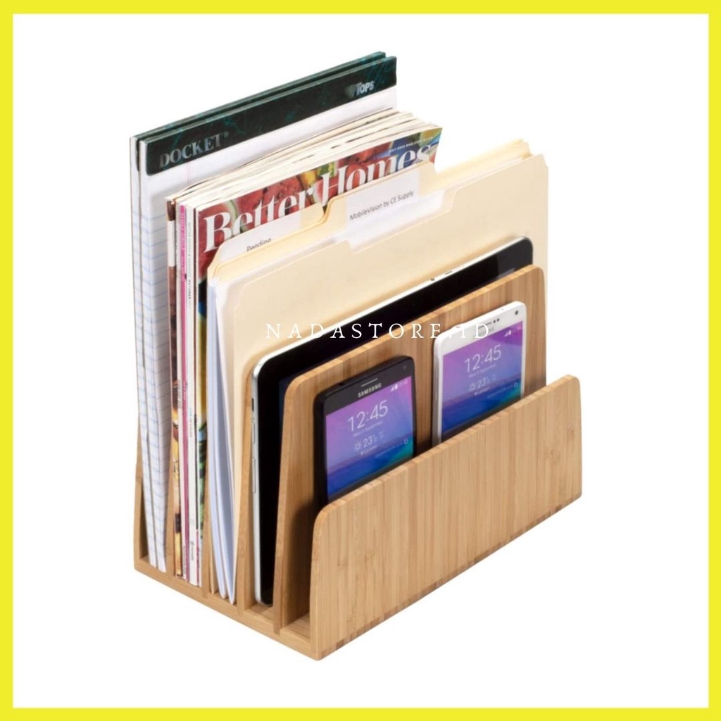 NADASTORE - Desktop File Folder Organizer / Paper Tray / Magazine Trunk, 7 Slots