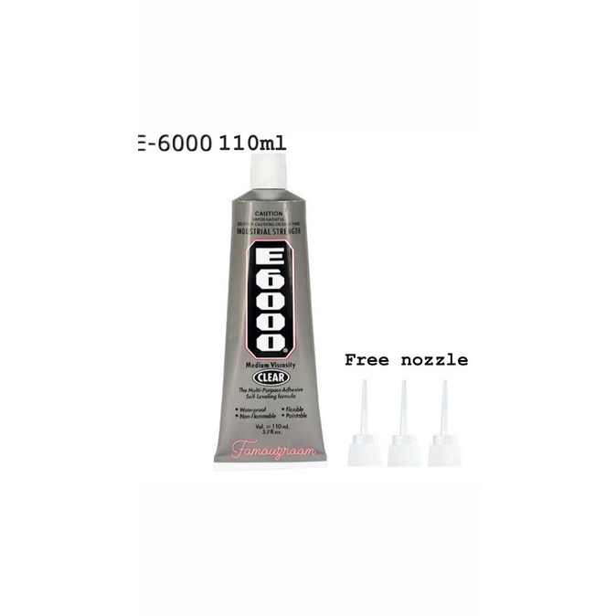 

Cuci Gudang Awal Tahun Lem E6000 110ml / DIY bling case / Lem deco case / Lem E6000 TERMURAH Big