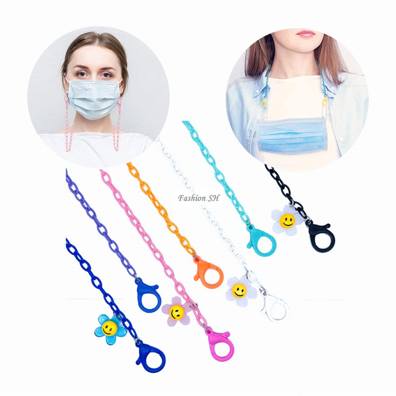 Fashion flower pendant face mask chain mask lanyard      M60038