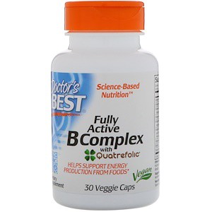 Doctor's Best Fully Active B Complex 30 Veggie Caps