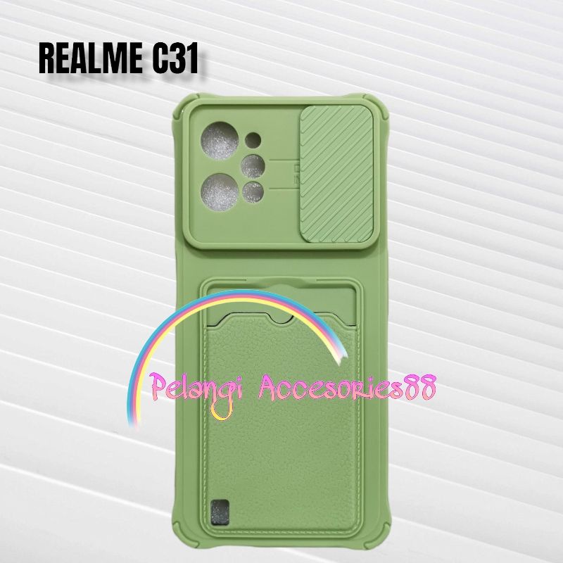 CASE REALME C31 SOFTCASE SLEDING WARNA WARNI