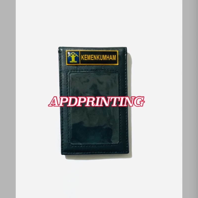 

NAME TAG ID CARD KULIT 2 SISI MAGNET Logo KEMENKUMHAM RI HUKUM DAN HAM RI
