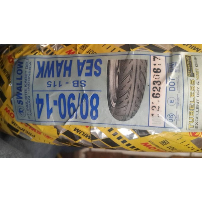 Ban TUBELESS 80/90-14 SWALLOW Ori