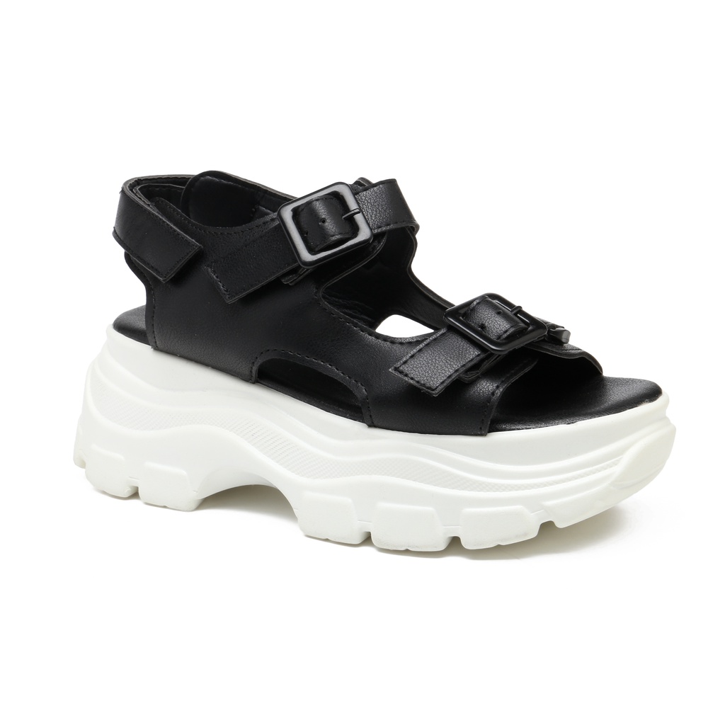 PVN Doyoung Sandal Tali Wanita All Black 397-4