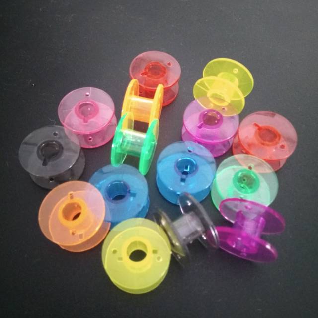 Bobbin plastik warna/bening