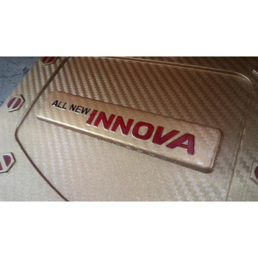 Tank Cover Pelapis Tutup Tangki Gas All New Innova 2016 Carbon