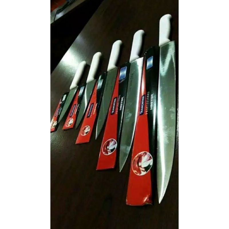 ( BAYAR DITEMPAT )PISAU TRAMONTINA - CHEF KNIFE 1 SET