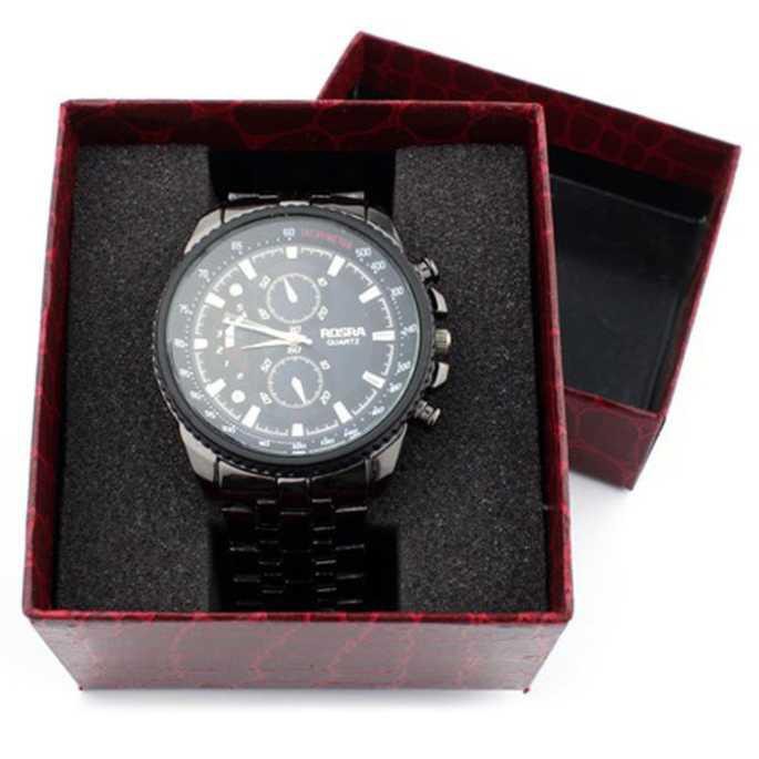 Qiwatch Kotak Jam Tangan Watch Box Motif Kulit - SZJNS [Merah]