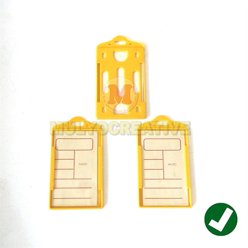 

ID Card Holder Bahan Plastik Warna Kuning - Tempat ID Card Kuning