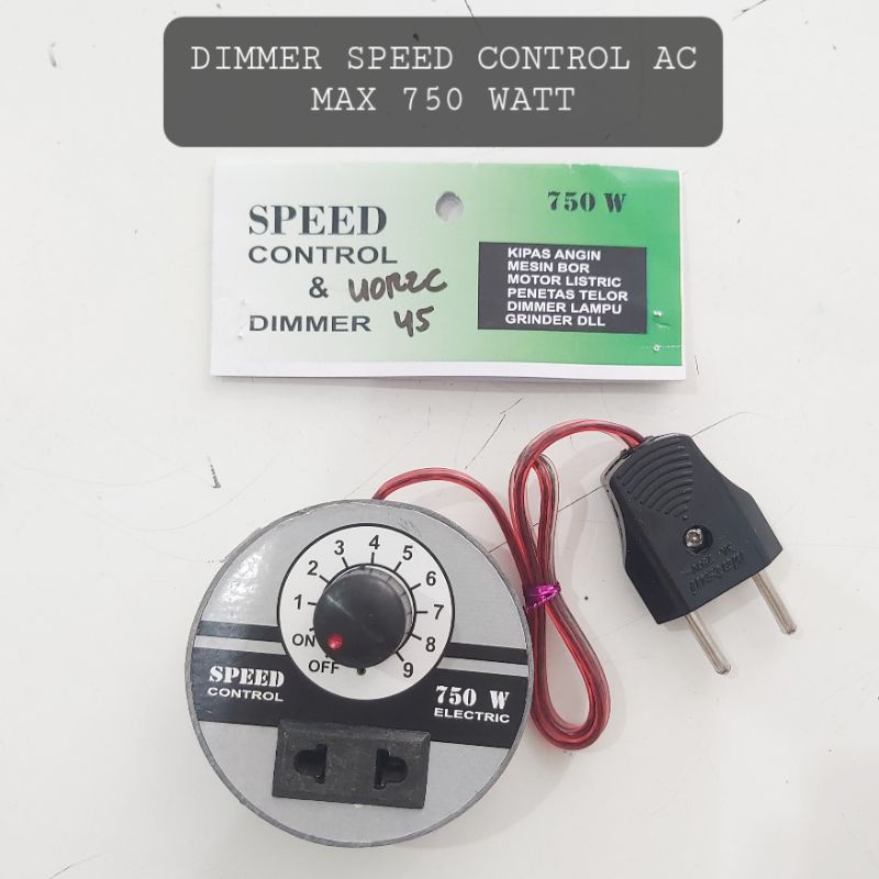 Dimmer Speed Control 750 Watt AC Pengatur Kecepatan Bor Grinder Gurinda Kipas Lampu