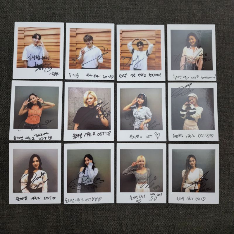 Hospital Playlist 2 Hosplay Album OST Polaroid Photocard Signed PC Official Twice Seventeen