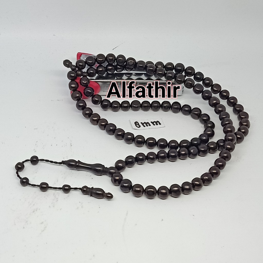 Tasbih kokka kaukah kaokah fukakah koka bulat polos 8MM Tasbih kokka kaukah kaokah fukakah koka bulat polos 8MM