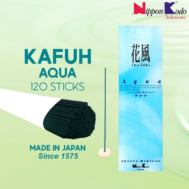 Dupa/Hio Jepang wangi aromaterapi nippon kodo Ka-fuh Aqua 120 Stick