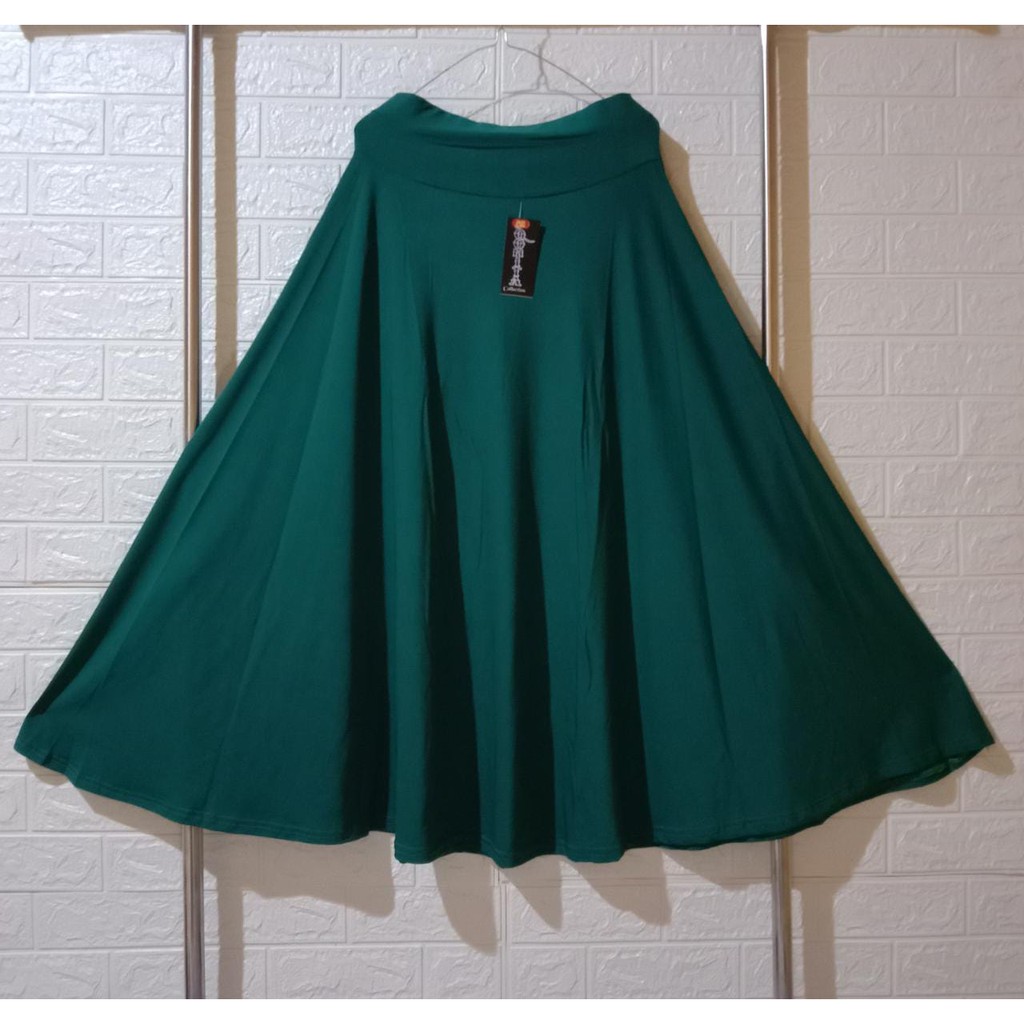 Fashion Wanita Rok Joda Jersey Mayung (Premium) // Jumbo Rok Wanita // Rok Wanita Model Terbaru-toska