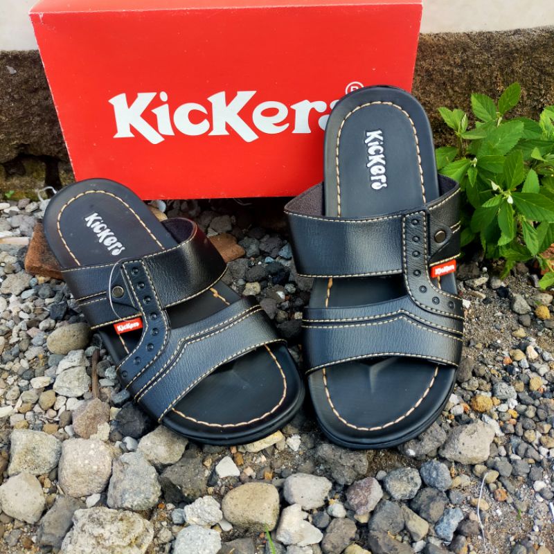 Sandal Pria Kekinian Selop Kulit FZ