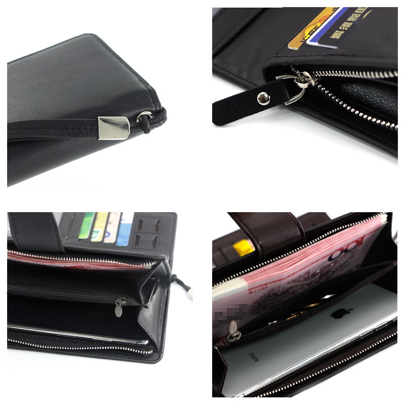 Y103 Dompet Panjang Unisex Pria Wanita Cowok Cewek Kulit Import Bogesi Strip Wallet