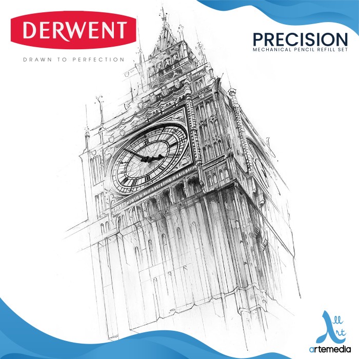 

TULIS-ALAT- PENSIL MEKANIK DERWENT PRECISION MECHANICAL PENCIL SET - REFILL SET 0.5 -ALAT-TULIS.