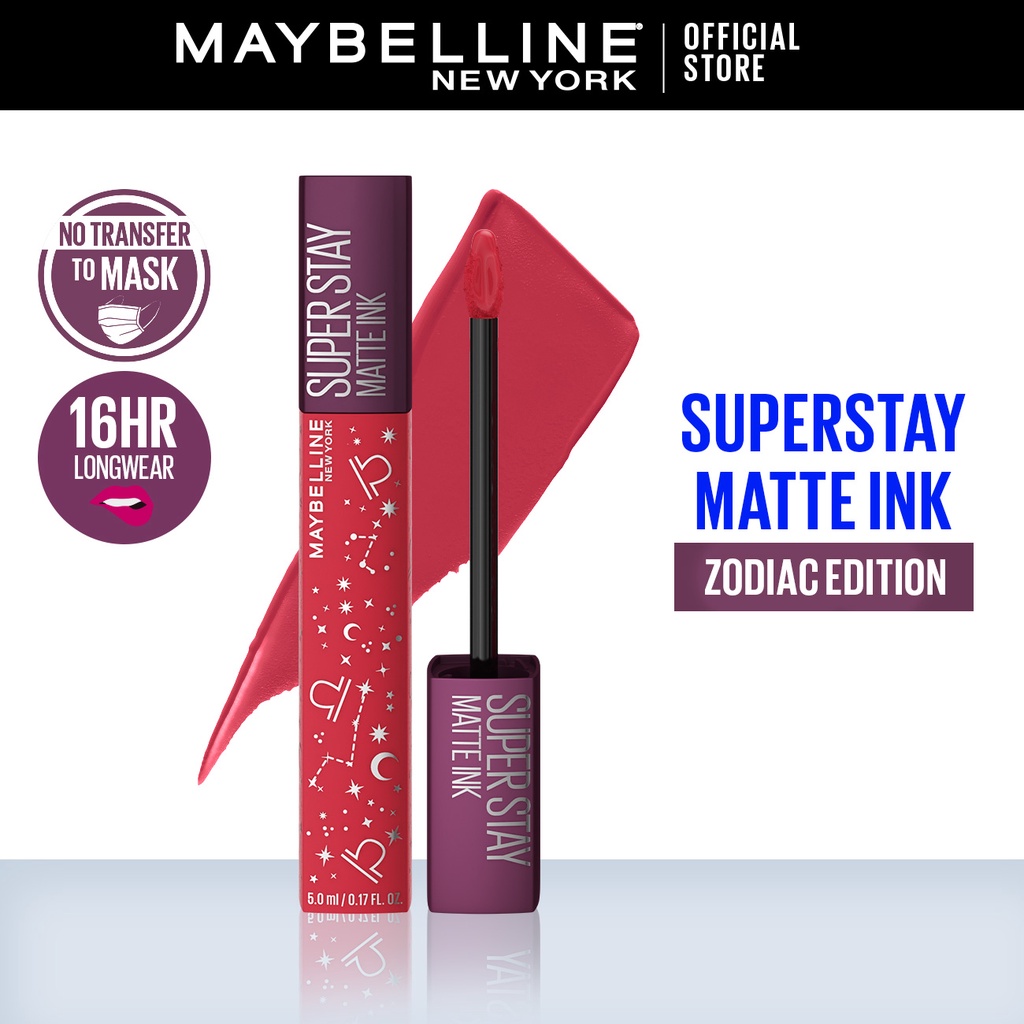 Maybelline Superstay Zodiac (SSMI / Superstay Crayon) - Liquid Lipstik Tahan Lama 16 Jam Make Up