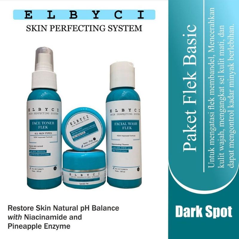 PAKET FLEK ELBYCI || PENGHILANG FLEK HITAM DI WAJAH