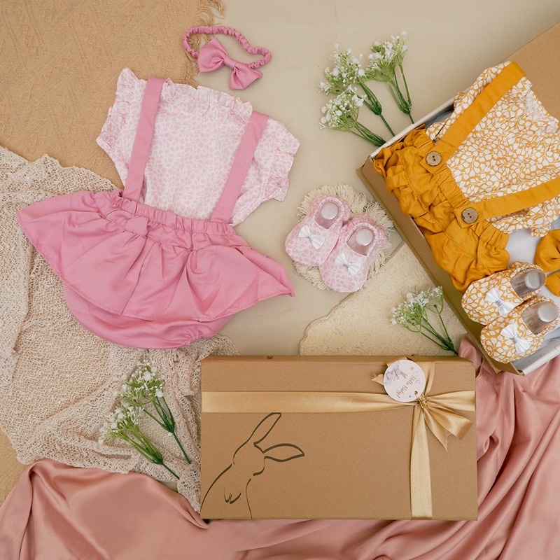 LIO035 Girls Baby Hampers 0-12 months/ Hampers bayi newborn/ Kado bayi/ baby girl gift set-4