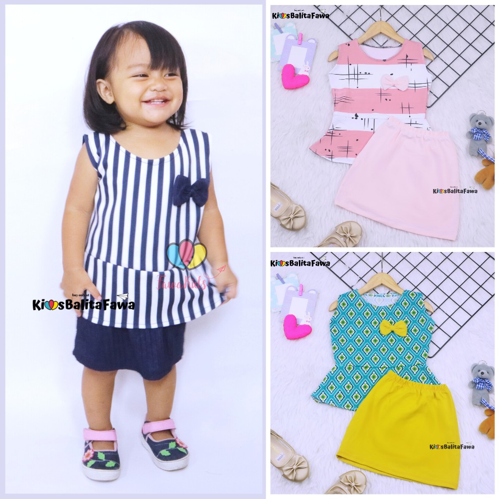 Dress Jelita uk 2-3 th / Dress Balita Rok Anak Cewek Import Dress Yukensi / Dress Yukensi Dress anak