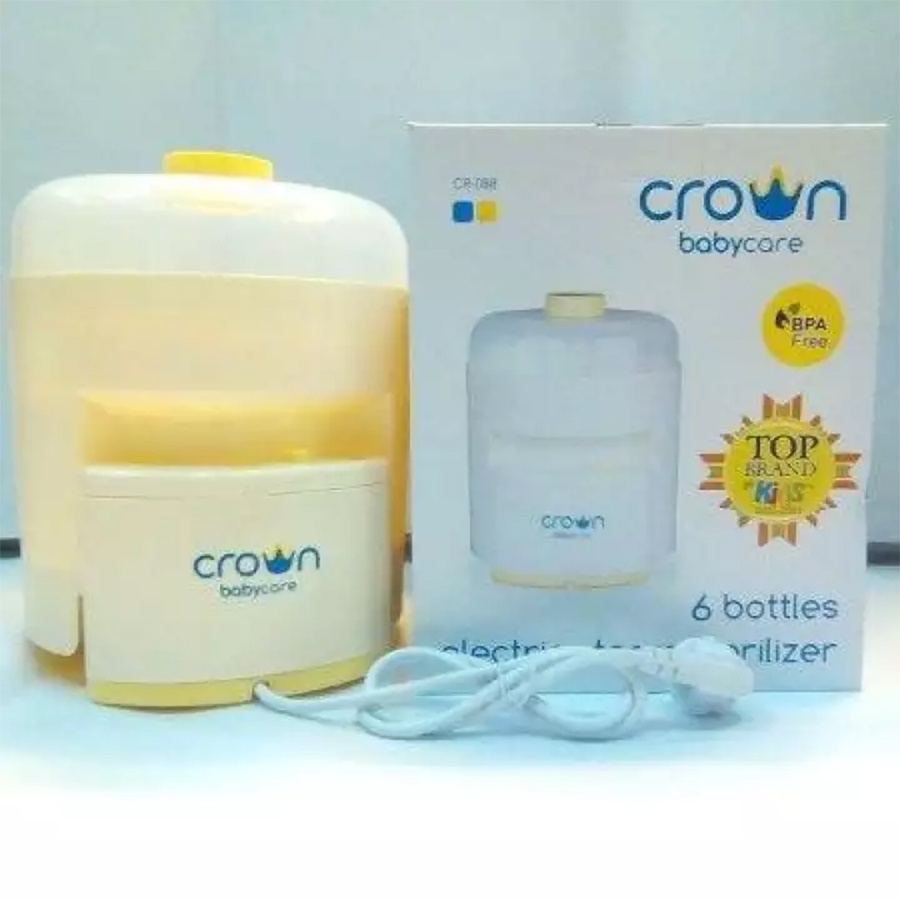 Crown Babycare 3 Bottles Electric Steam Steril Botol Susu Bayi CR-168 CR168