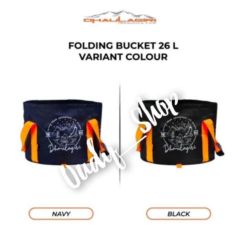 DH Folding Water Bucket 26 L Dhaulagiri Tempat Air Camping