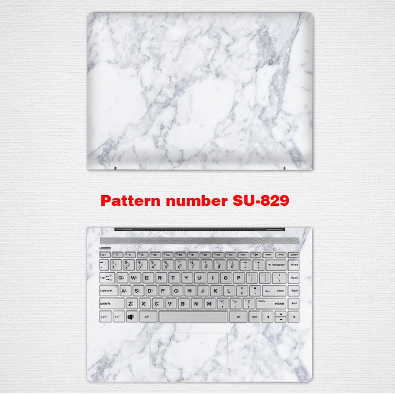MARBLE Computer Stickers Computer Laptop Skin Vinyl 2 Sides Laptop Skin for 11/12/13/14/15/17 Inch Universal Dell 7590 7591 Notebook Sticker G33590 3579 7500 Computer Film Achievement 5390 5370 Shell Protection Film 15.6 Inch 14 13.3