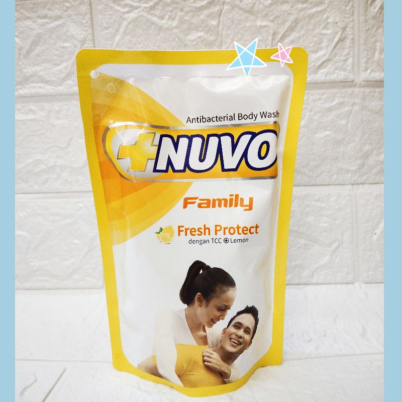 Nuvo Family kuning Sabun Cair Body Wash 400 ml Anti Bacterial